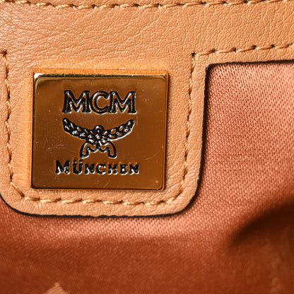 MCM Visetos Drawstring Shopper Cognac 6 of 10
