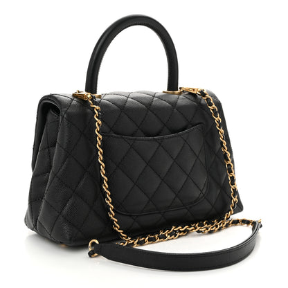 Chanel Caviar Quilted Mini Coco Handle Flap Black 3 of 10