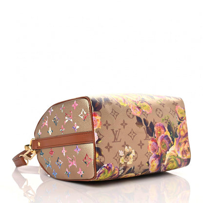 Louis Vuitton Metallic Monogram LV Garden Speedy Bandouliere 25 Gold 4 of 10