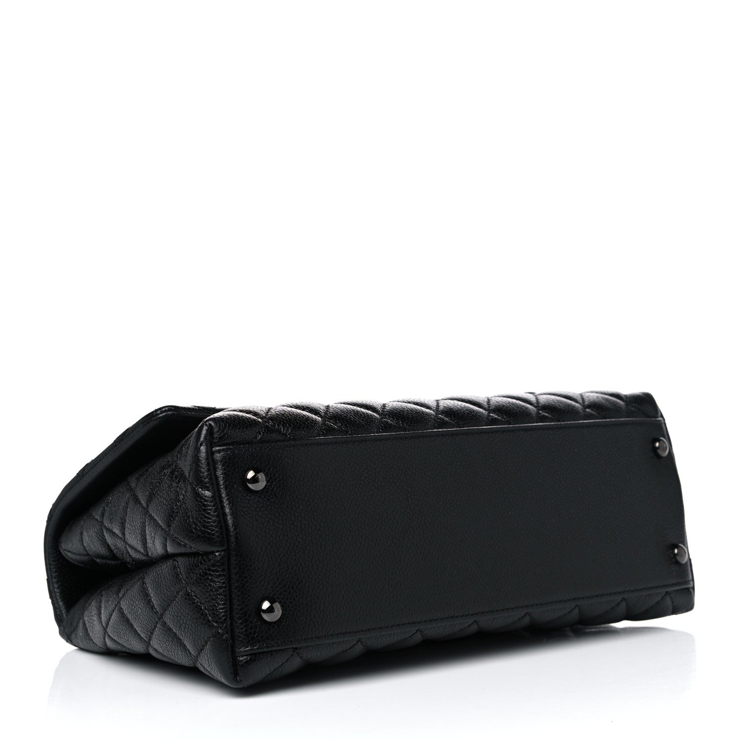 Chanel Caviar Quilted Small Coco Handle Flap So Black 4 of 15