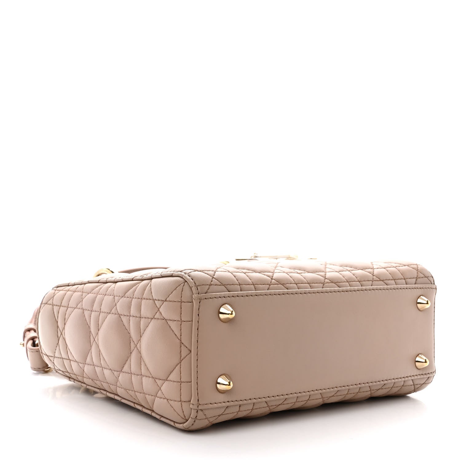 Christian Dior Lambskin Cannage Small Lucky Badges My Lady Dior Taupe 4 of 11