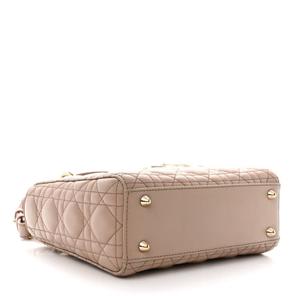 Christian Dior Lambskin Cannage Small Lucky Badges My Lady Dior Taupe 4 of 11