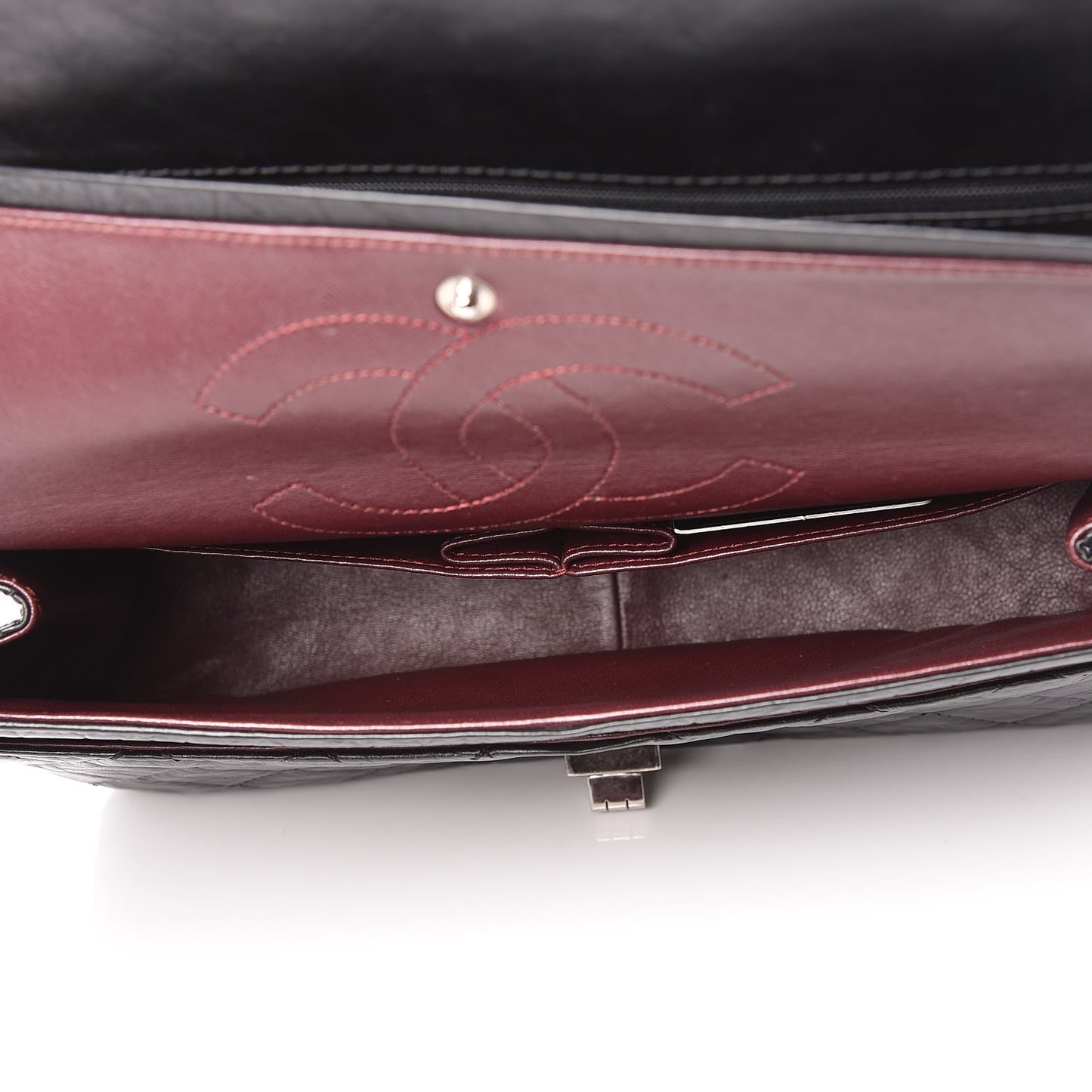Aged Calfskin Quilted 2.55 Reissue 226 Flap Black