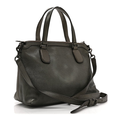 Gucci Metallic Cellarius Calfskin Small Soho Top Handle Satchel Sasso 3 of 15