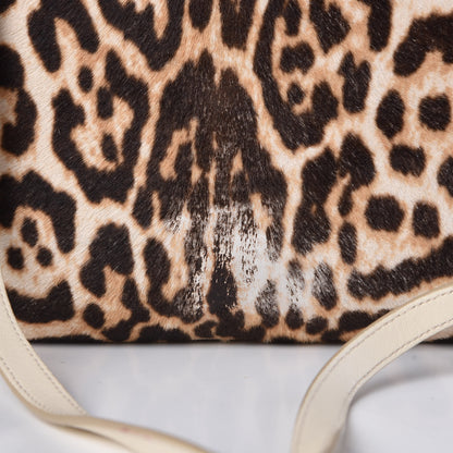Saint Laurent Calf Hair Printed Oversized Muse Snow Leopard 19 of 20
