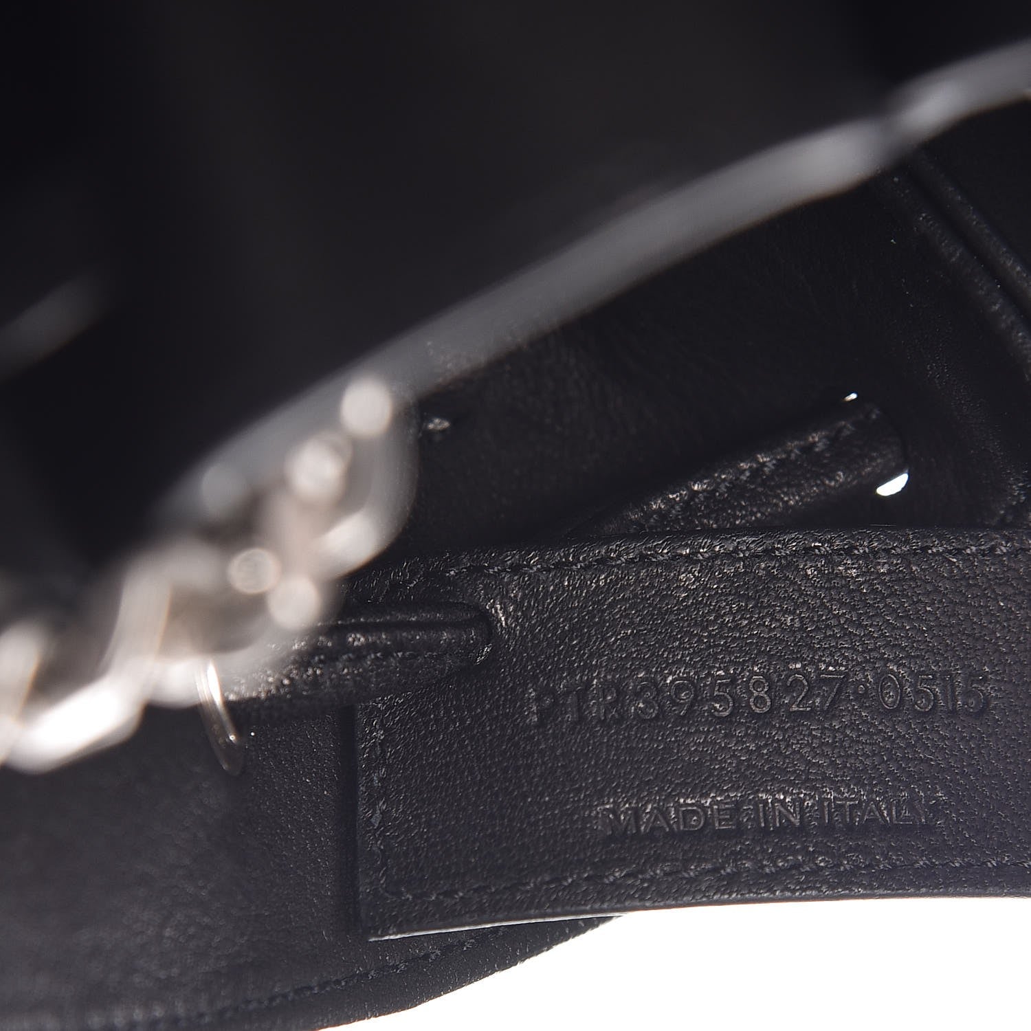 Saint Laurent Calfskin Small Monogram Fringe Bucket Bag Black 7 of 9