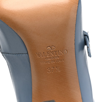 Valentino Garavani Nappa Love Latch 100mm Pumps 37.5 London Stone Poudre 6 of 8