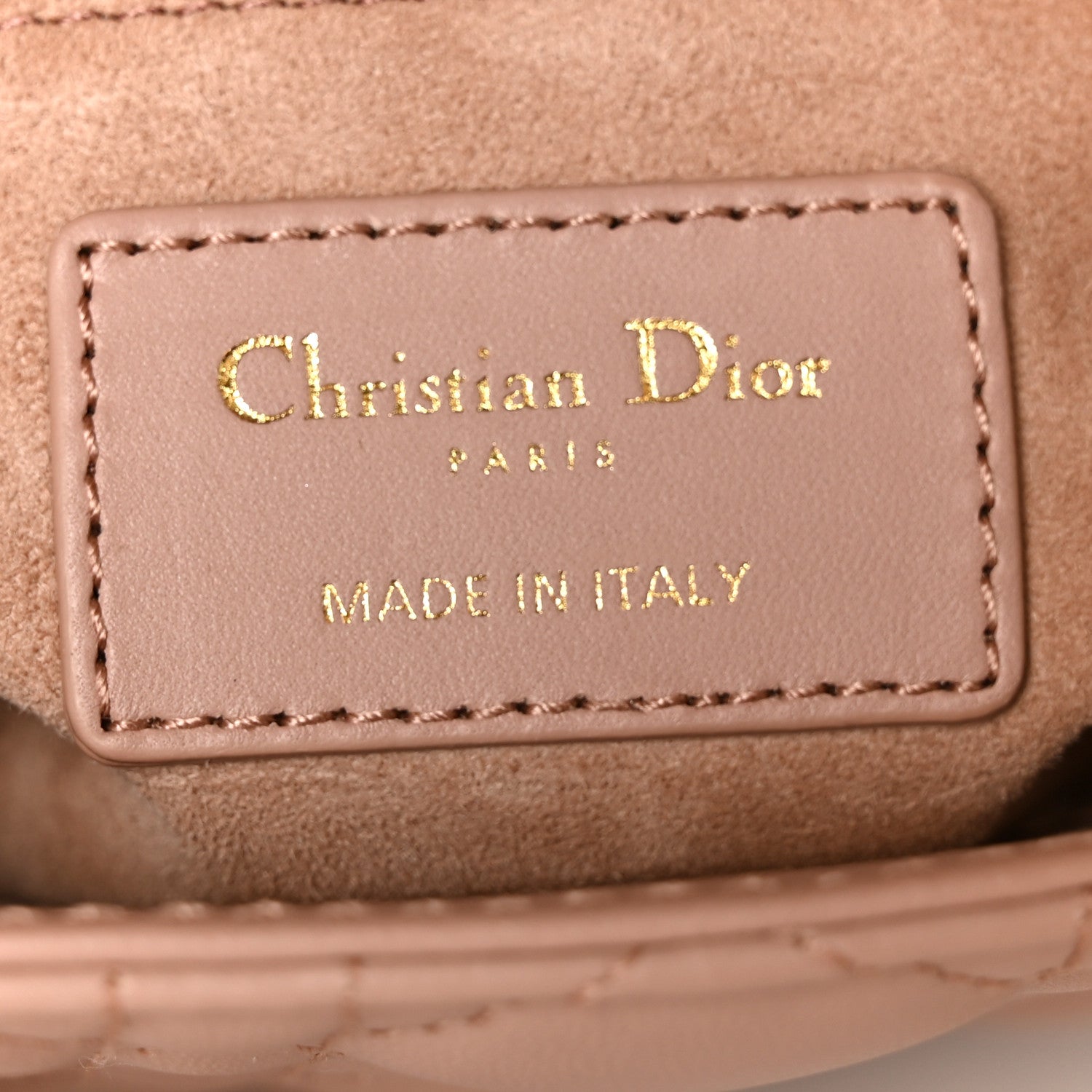 Christian Dior Lambskin Cannage Small My ABCDior Lady Dior Fard