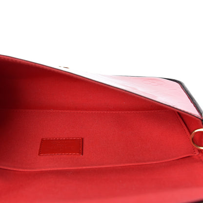 Louis Vuitton Vernis Felicie Pochette Chain Wallet Cherry 4 of 11