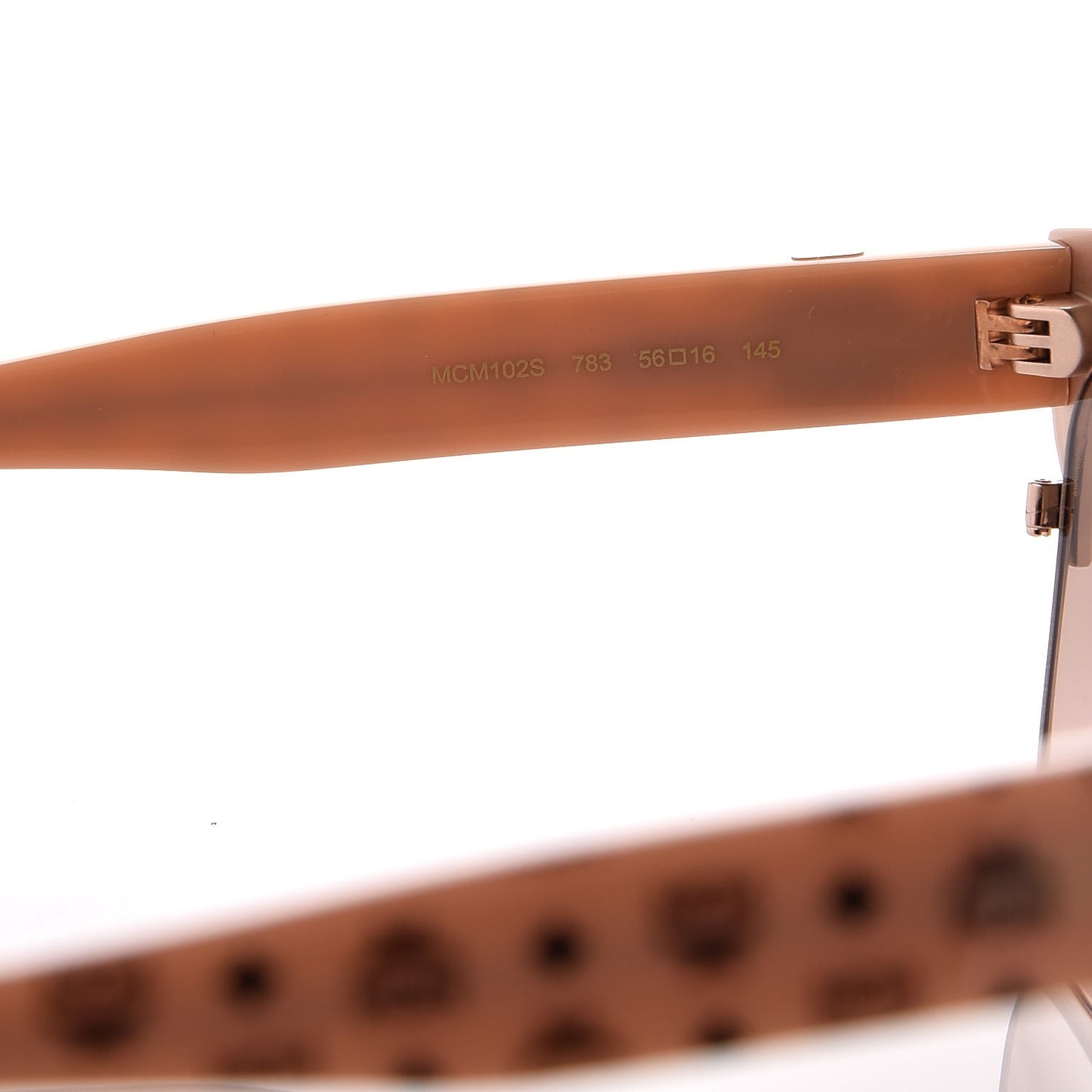 Visetos 56mm Retro Sunglasses MCM102S Rose Gold Nude