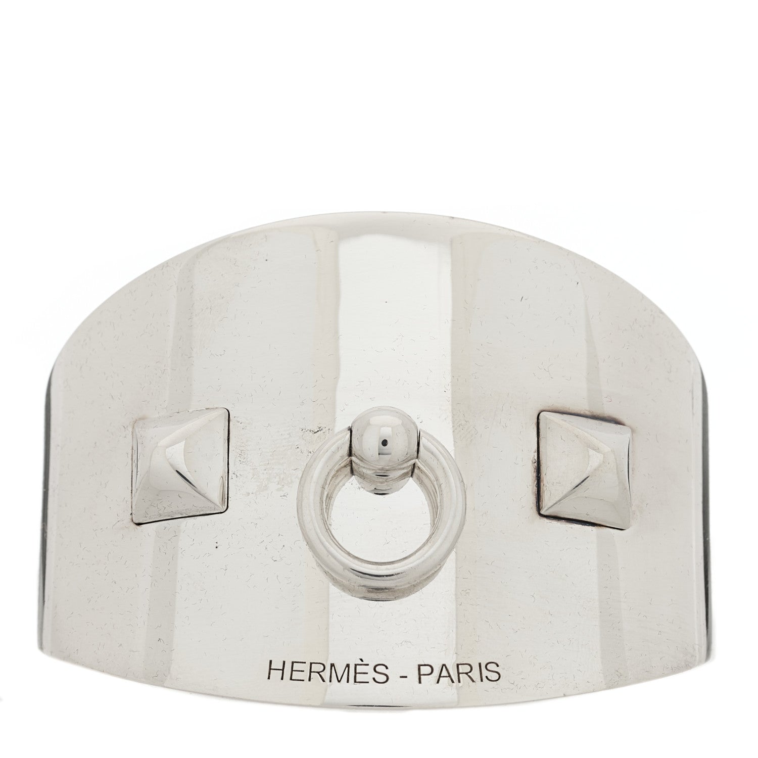 Hermes Sterling Silver Collier De Chien Rock Bracelet SH 1 of 4