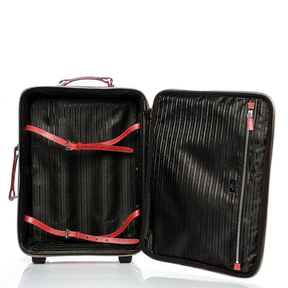 Prada Saffiano Trolley Luggage Fuoco 6 of 10