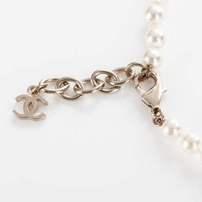Chanel Graduated Pearl CC Long Necklace Gold 6 of 8