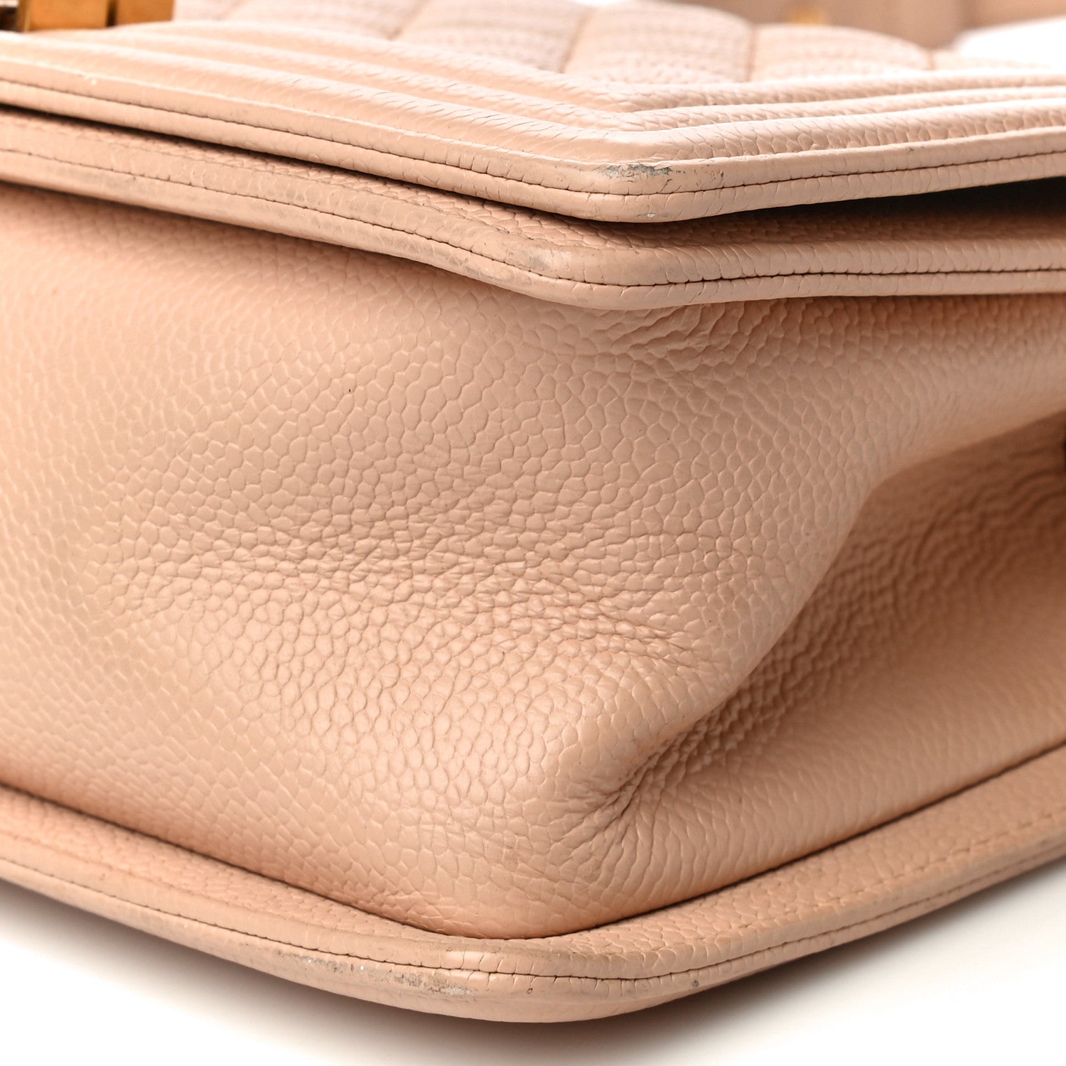 Chanel Caviar Quilted Medium Boy Flap Beige 10 of 27