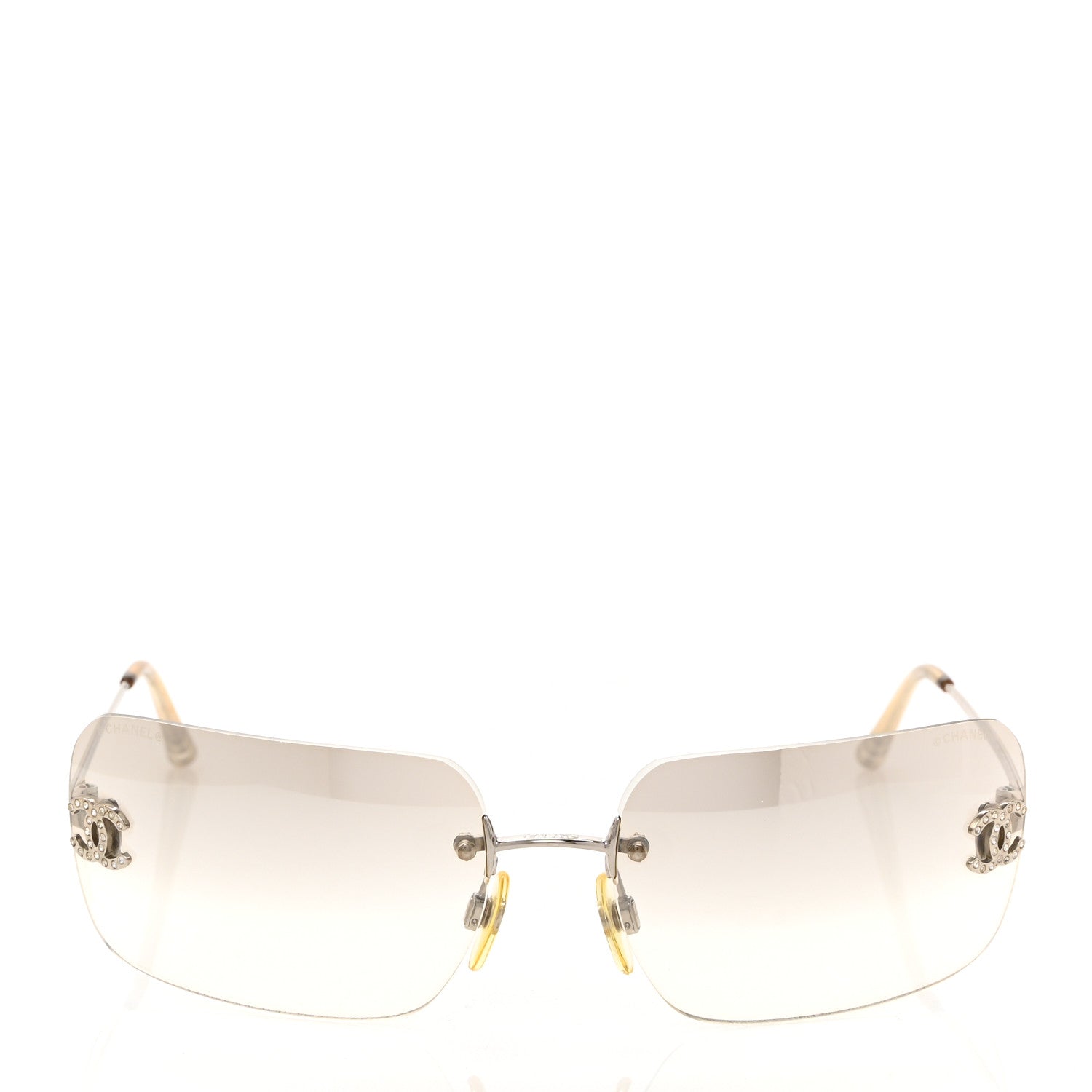 Chanel Metal CC Logo Sunglasses 4017 d Silver 2 of 7