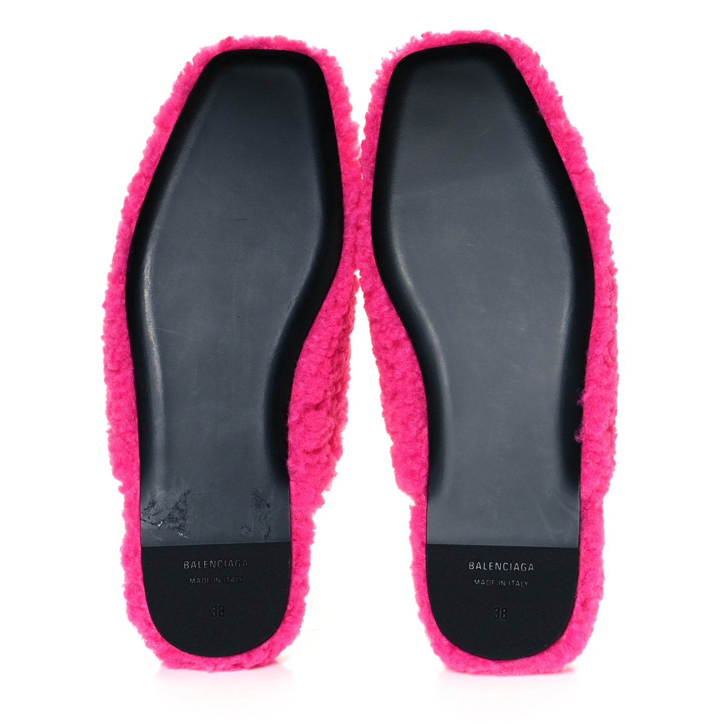 Faux Shearling Cosy BB Mules 38 Pink