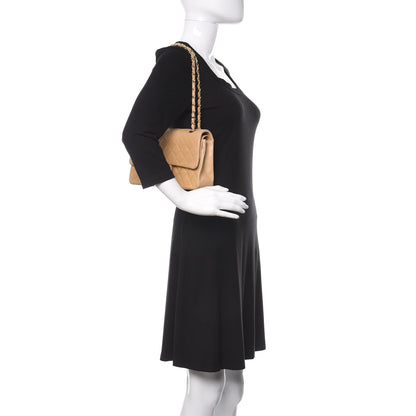 Chanel Lambskin Quilted Medium Double Flap Beige 2 of 18