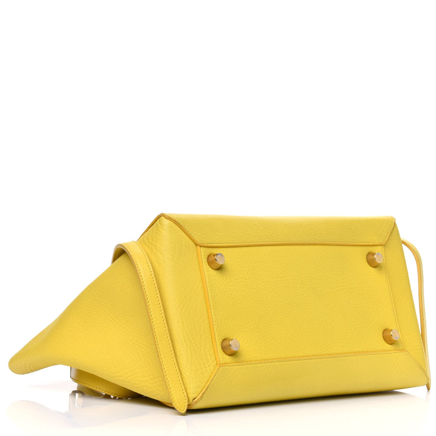 Elephant Calfskin Mini Belt Bag Sun Yellow