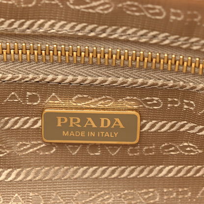 Prada Re-Nylon Vitello Medium Top Handle Bag With Padlock Cammeo 6 of 10
