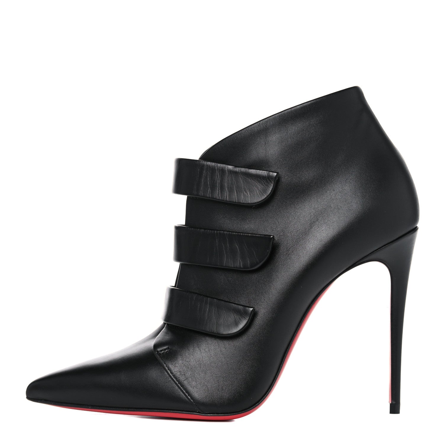 Christian Louboutin Calfskin Triniboot 100 Booties 37 Black 1 of 10