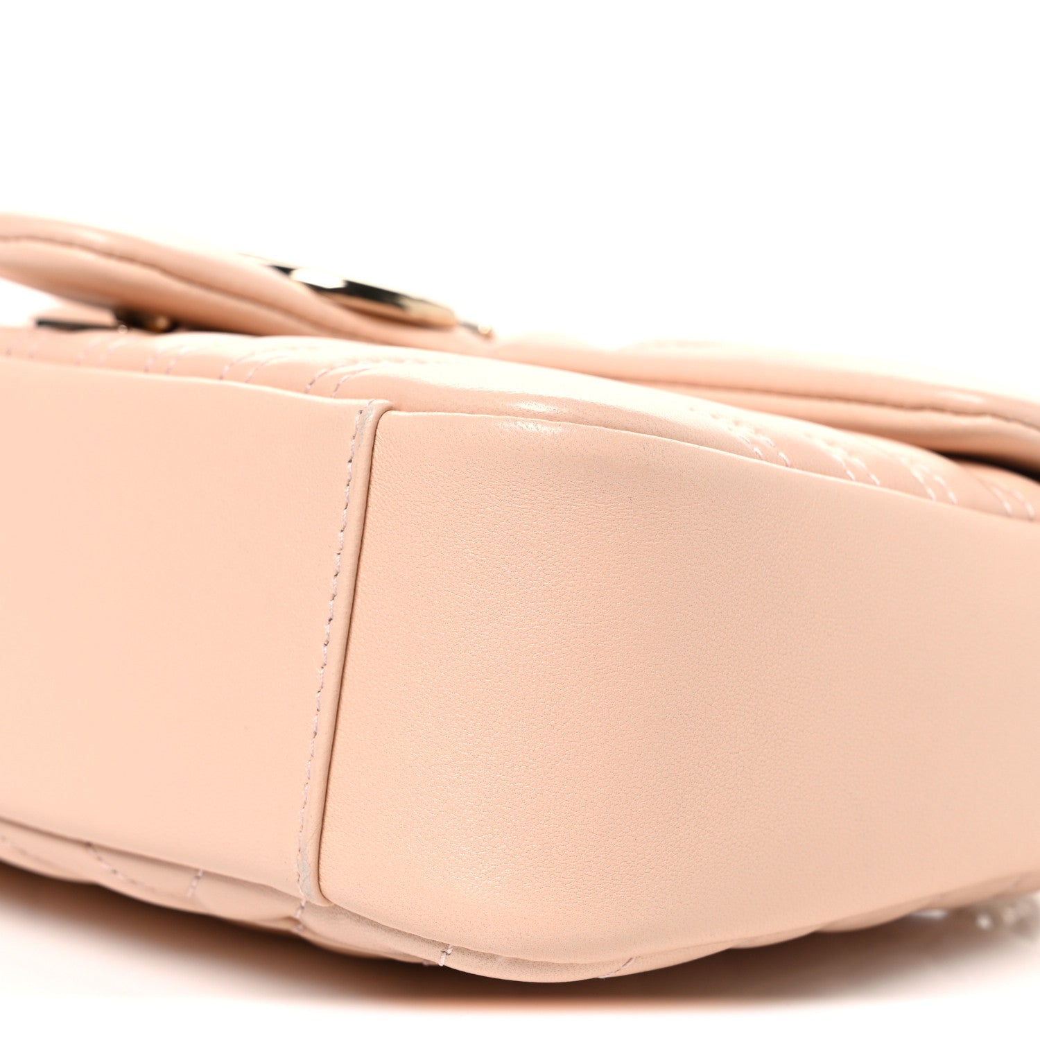 Gucci Lambskin Matelasse Medium GG Marmont Shoulder Bag Light Pink 10 of 10