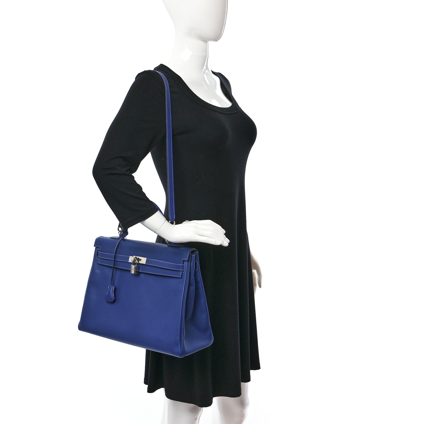 Epsom Candy Kelly Retourne 35 Bleu Electrique Mykonos