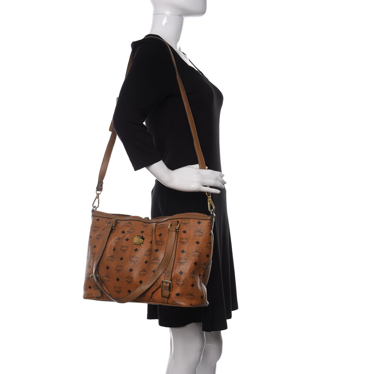 Visetos Medium Essentials Shopper Tote Cognac