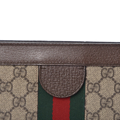 Gucci GG Supreme Monogram Web Medium Ophidia Chain Shoulder Bag Brown 9 of 9