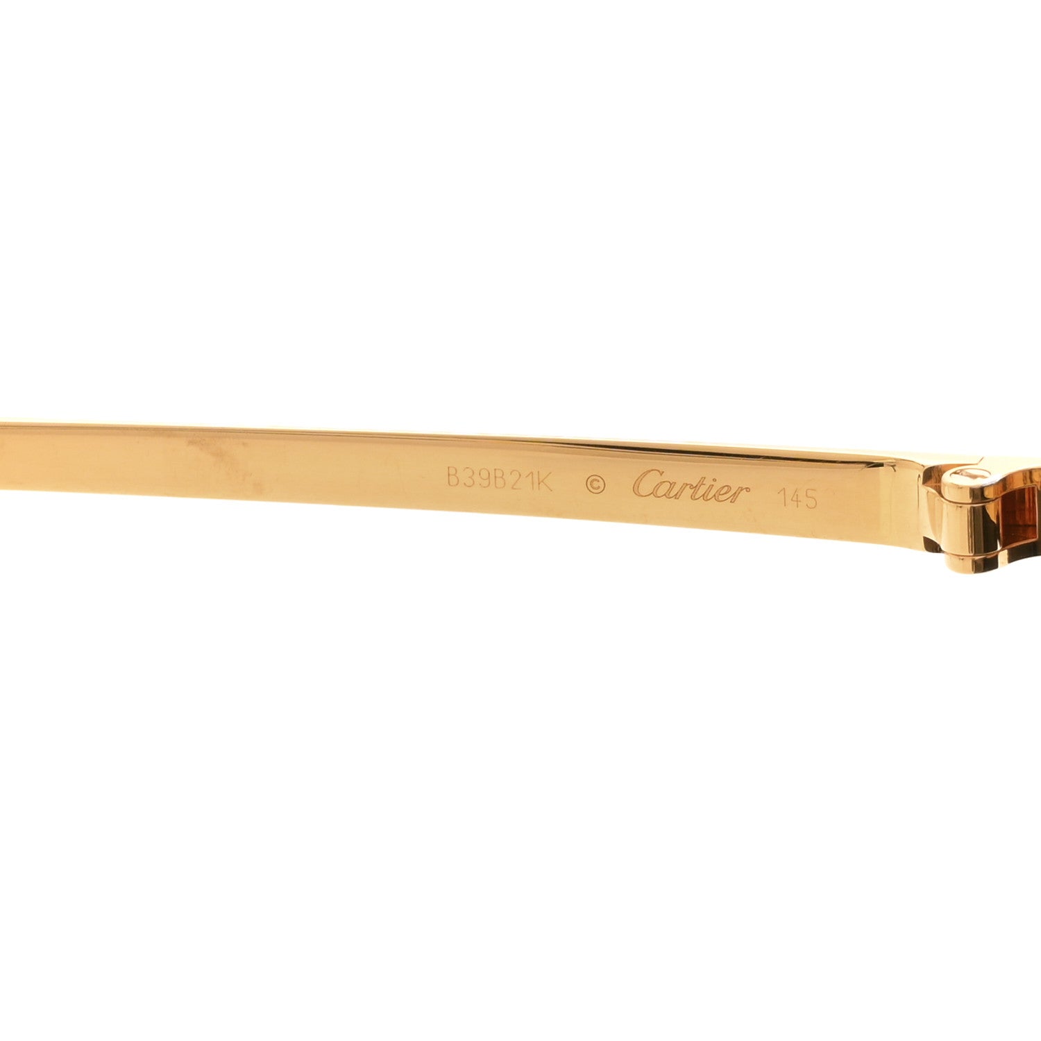 Cartier Panthere De Cartier Square Sunglasses CT0030S Gold Black 5 of 9