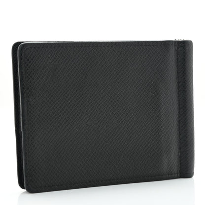 Louis Vuitton Taiga Bi-Fold Money Clip Wallet Black 3 of 7