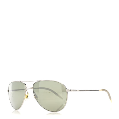 Oliver Peoples Metal Benedict Aviator Sunglasses OV1002S Silver 1 of 8