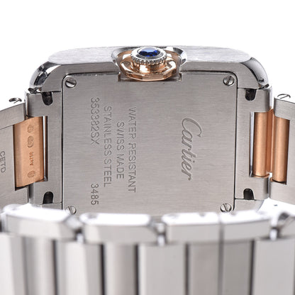 Cartier Stainless Steel 18K Pink Gold Diamond 23mm Tank Anglaise Quartz Watch 5 of 12