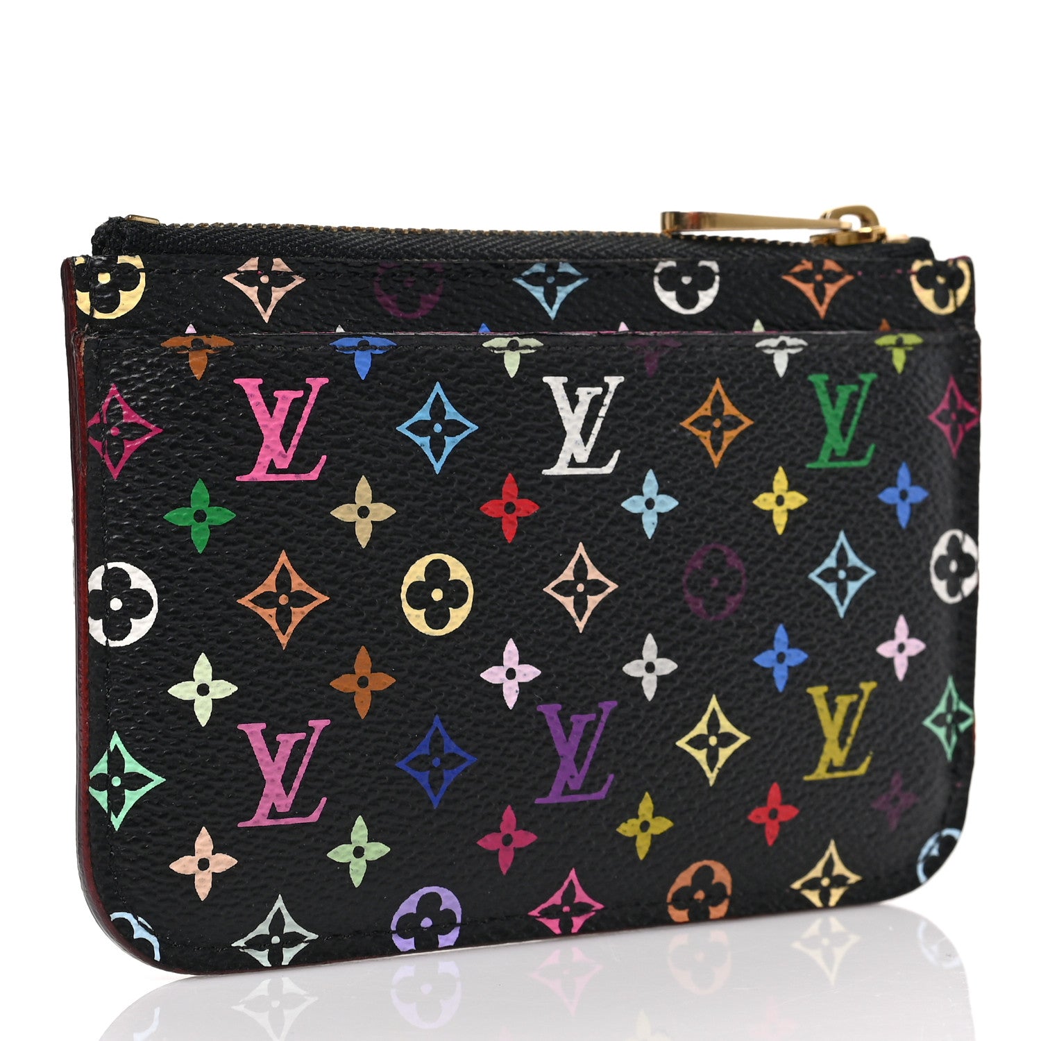 Louis Vuitton Monogram Multicolor Key Pouch Black Grenade 3 of 7