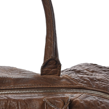 Saint Laurent Pebbled Lambskin Medium Easy Sac Brown 18 of 20