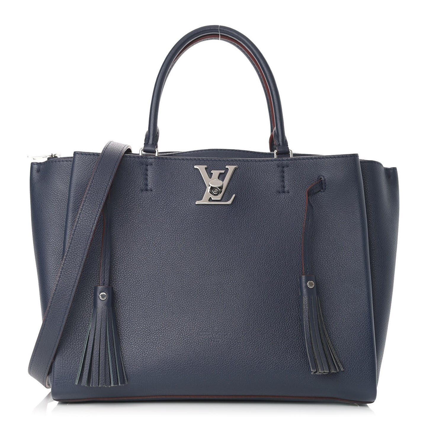Calfskin Lockmeto Marine Rouge