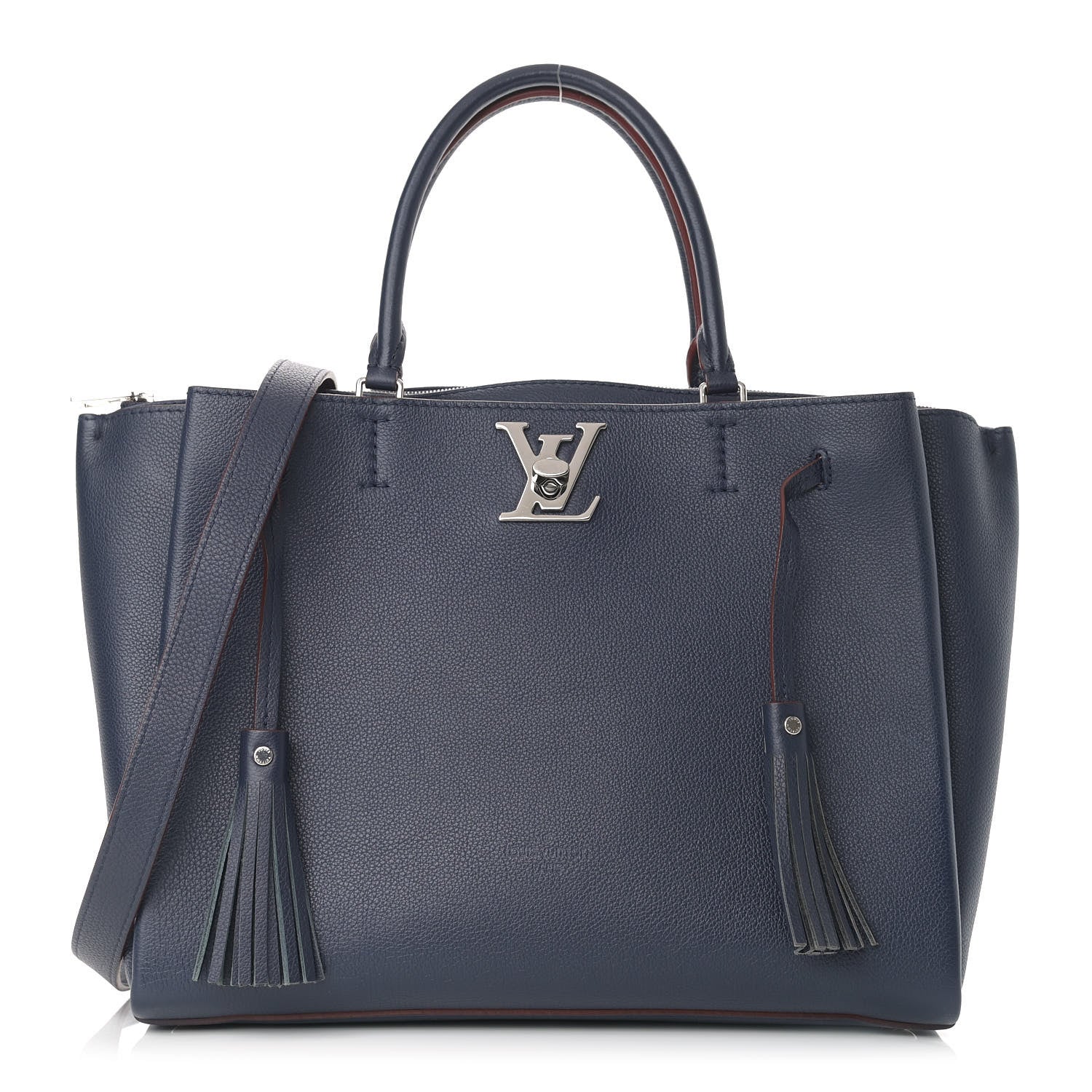Louis Vuitton Calfskin Lockmeto Marine Rouge 1 of 11