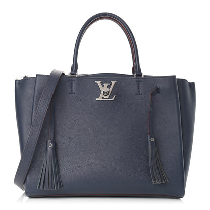 Louis Vuitton Calfskin Lockmeto Marine Rouge 1 of 11
