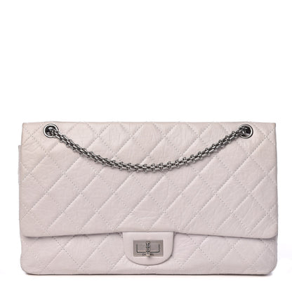 Chanel Aged Calfskin Quilted 50th Anniversary 2.55 Reissue 228 Flap White 1 of 27