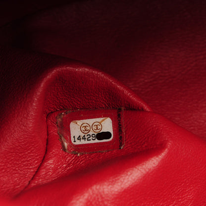Chanel Patent Quilted Jumbo Double Flap Dark Red 9 of 10