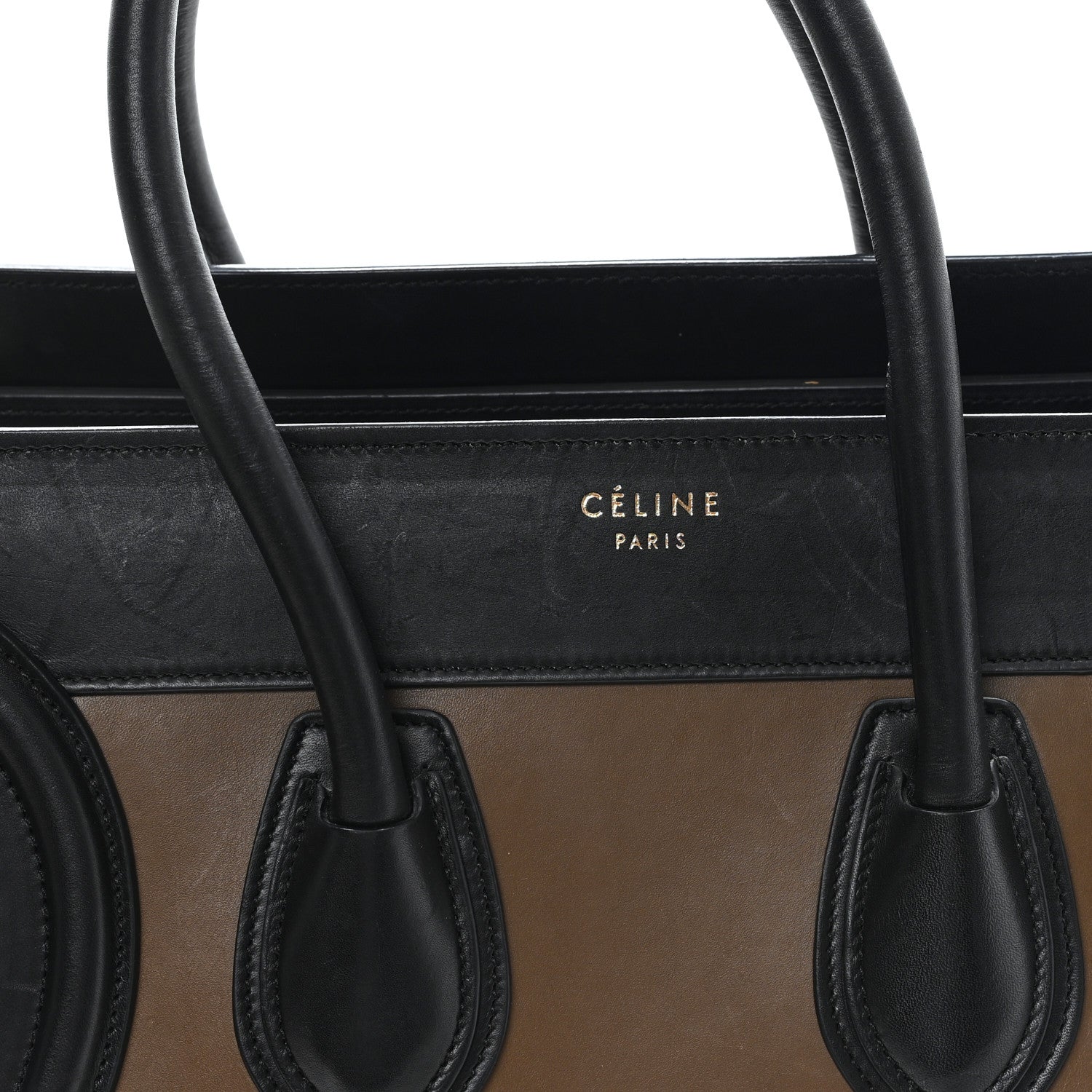 Celine Satin Smooth Calfskin Micro Tri-Color Luggage Dark Grey 7 of 12