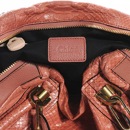 Chloe Python Medium Paraty Pink 3 of 12