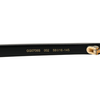 Gucci Aviator Sunglasses GG0706S Black 6 of 8
