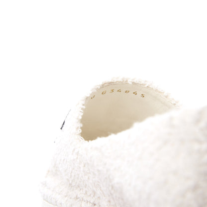 Chanel Terry Cloth CC Espadrilles 36 White Black 10 of 10