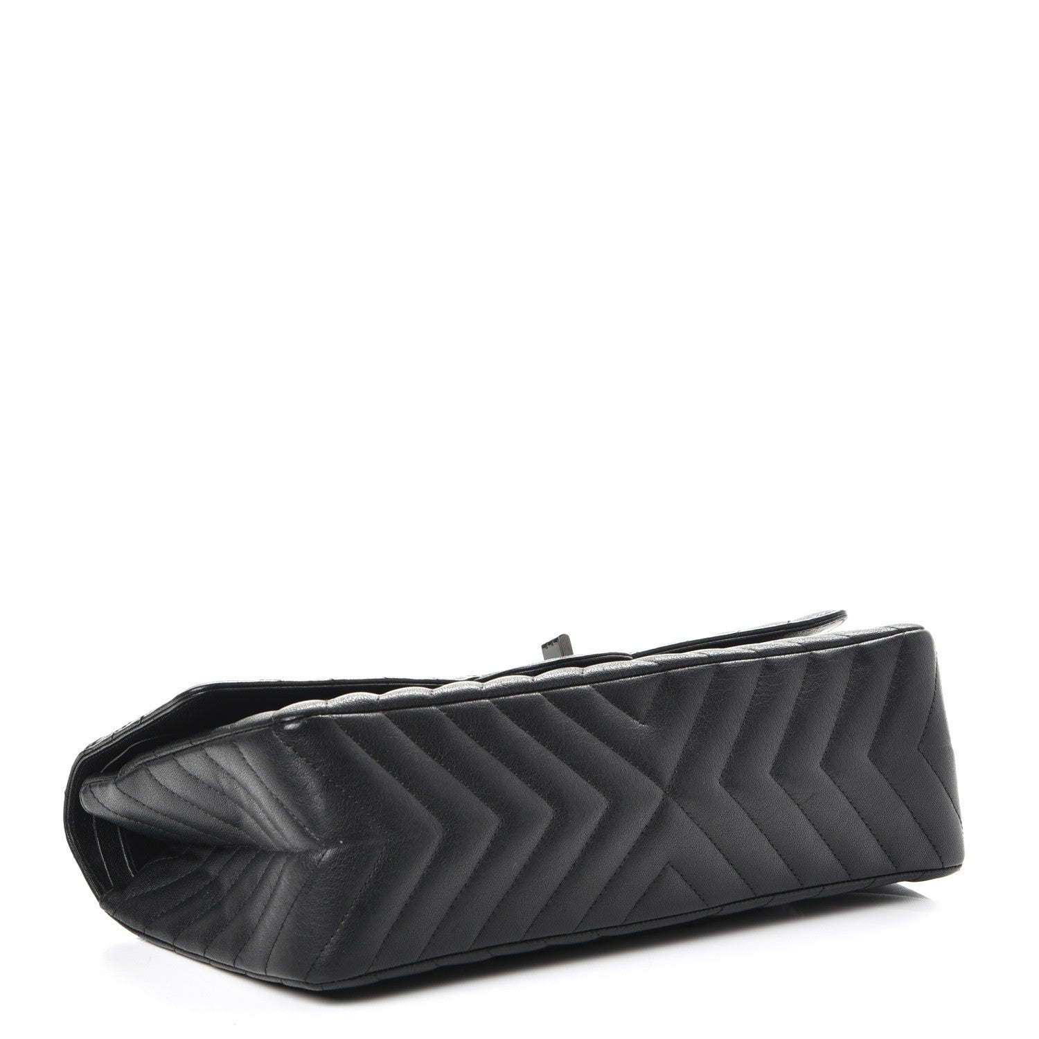 Chanel Sheepskin Chevron Quilted 2.55 Reissue 226 Flap So Black 5 of 8