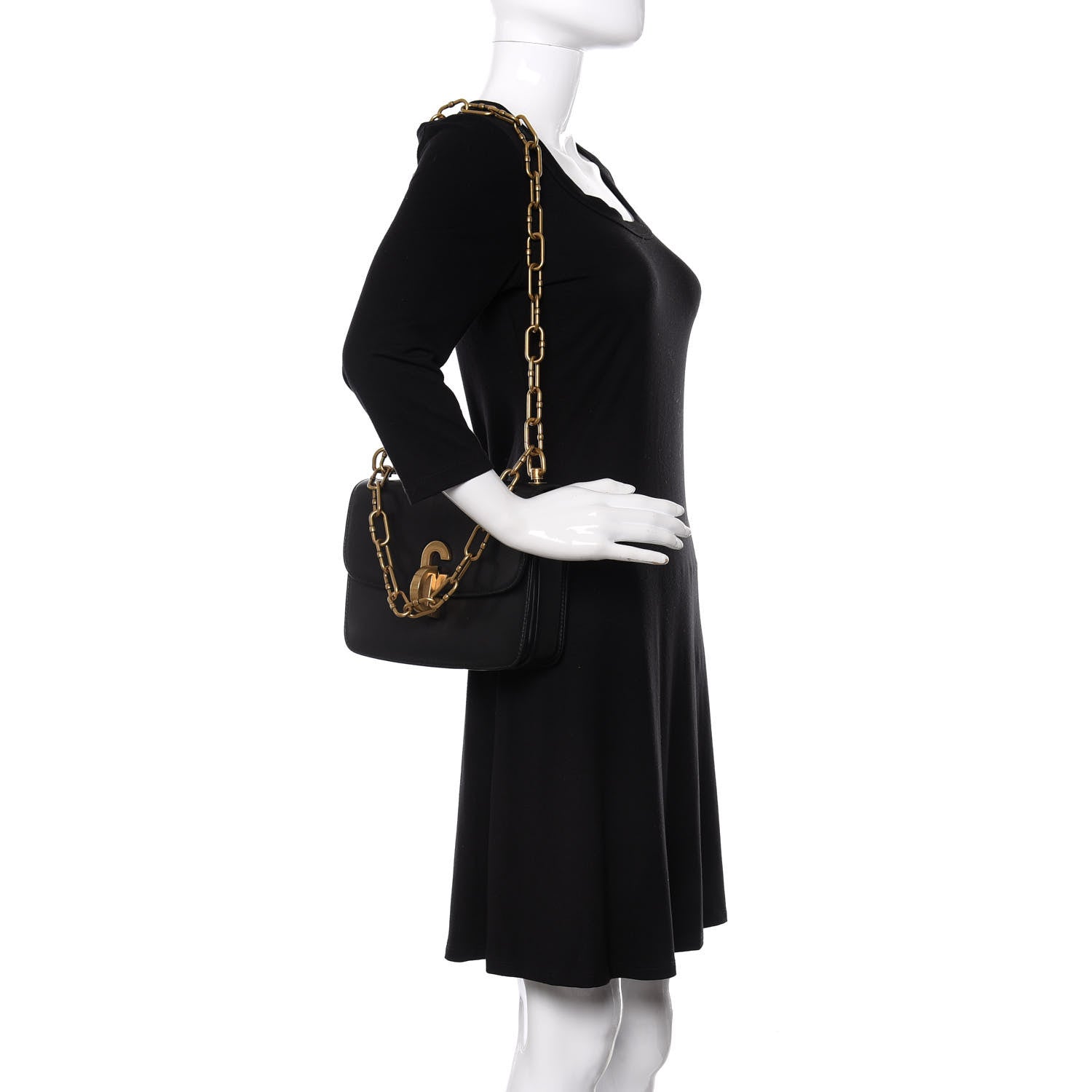 Christian Dior Lambskin 21st Chain Flap Bag Black 2 of 9