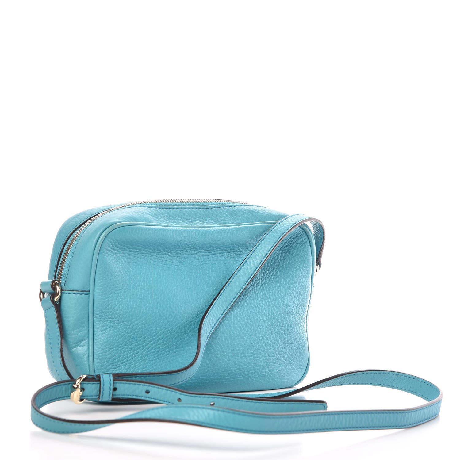 Gucci Pebbled Calfskin Small Soho Disco Bag Deep Cobalt 3 of 18