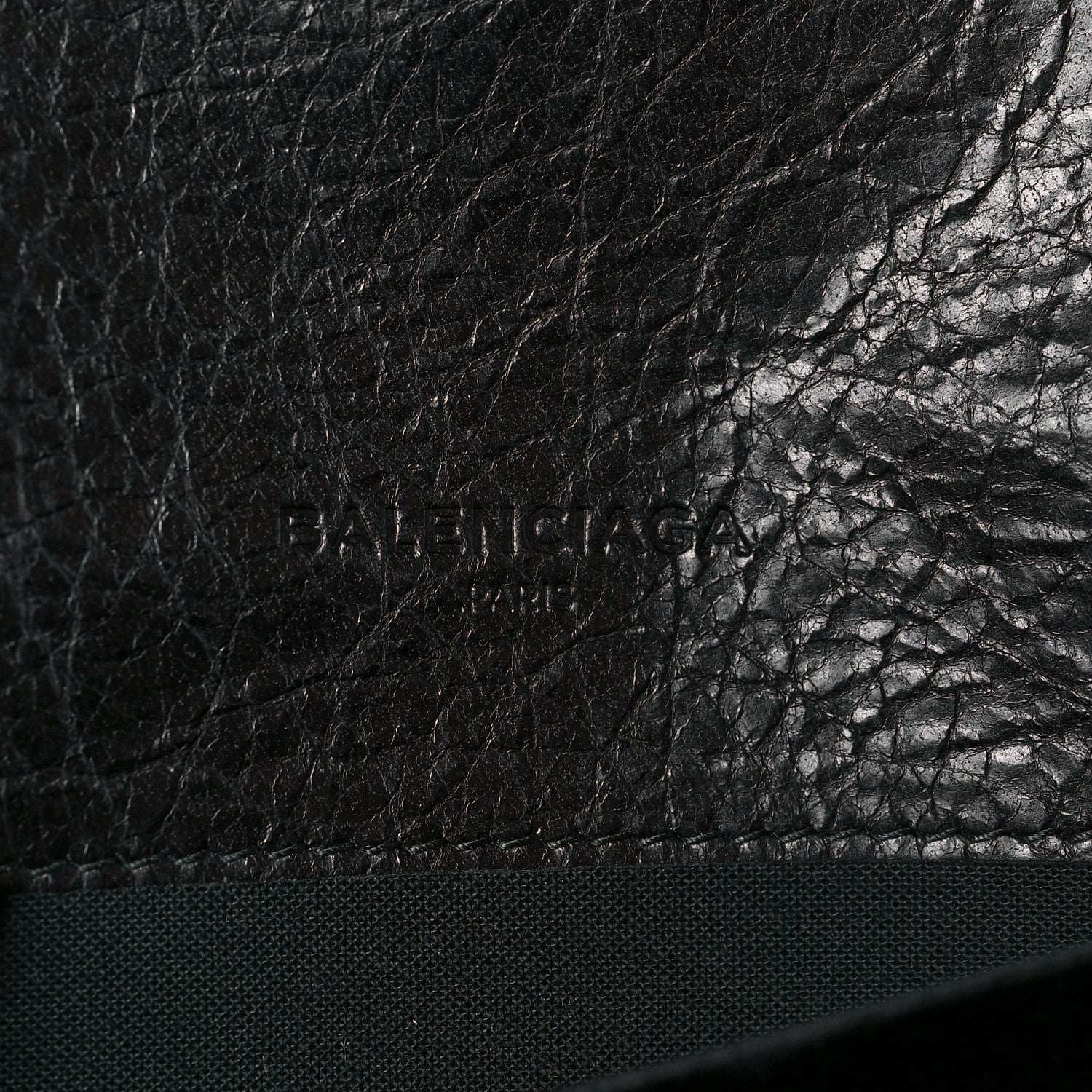 Balenciaga Agneau Giant 12 Gold Hardware Money Wallet Black 6 of 10