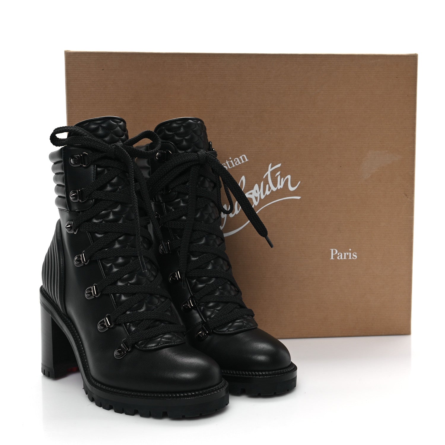 Christian Louboutin Nappa Mad 70 Ankle Boots 35.5 Black 10 of 10