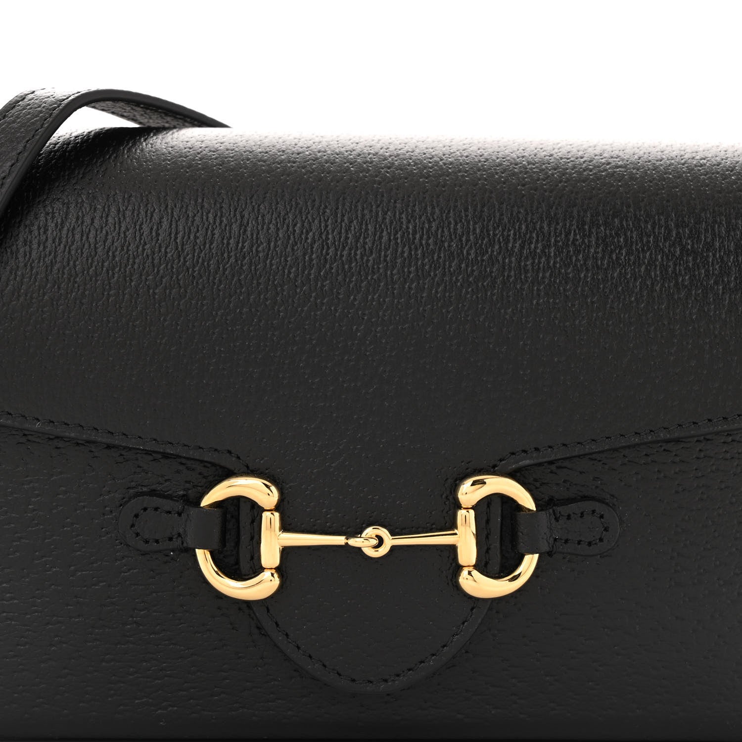 Gucci Calfskin Horsebit 1955 Shoulder Bag Black 8 of 11