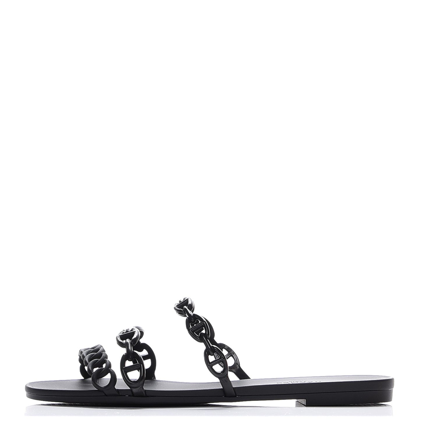 Rubber Chaine d'Ancre Rivage Sandals 37 Black